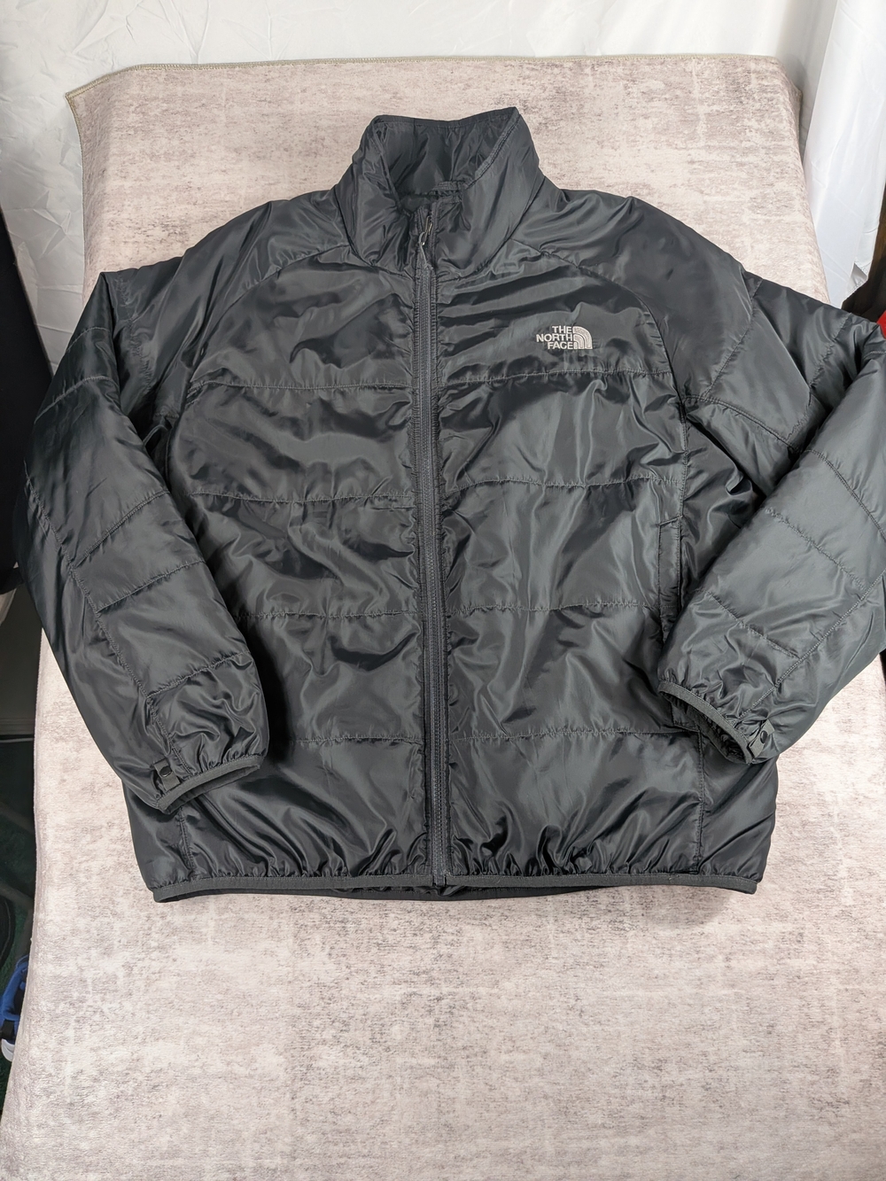 The North Face Black Men's Puffer Jacket with Logo
